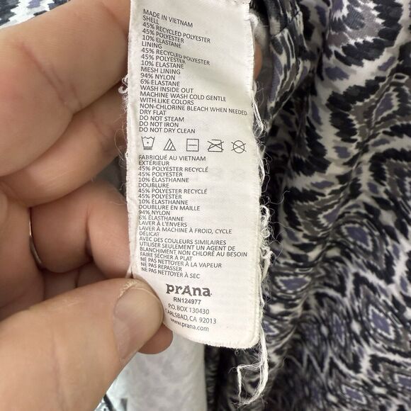 Prana Racerback Midi Dress Women’s Size S Geometric Print Sleeveless - Picture 6 of 8